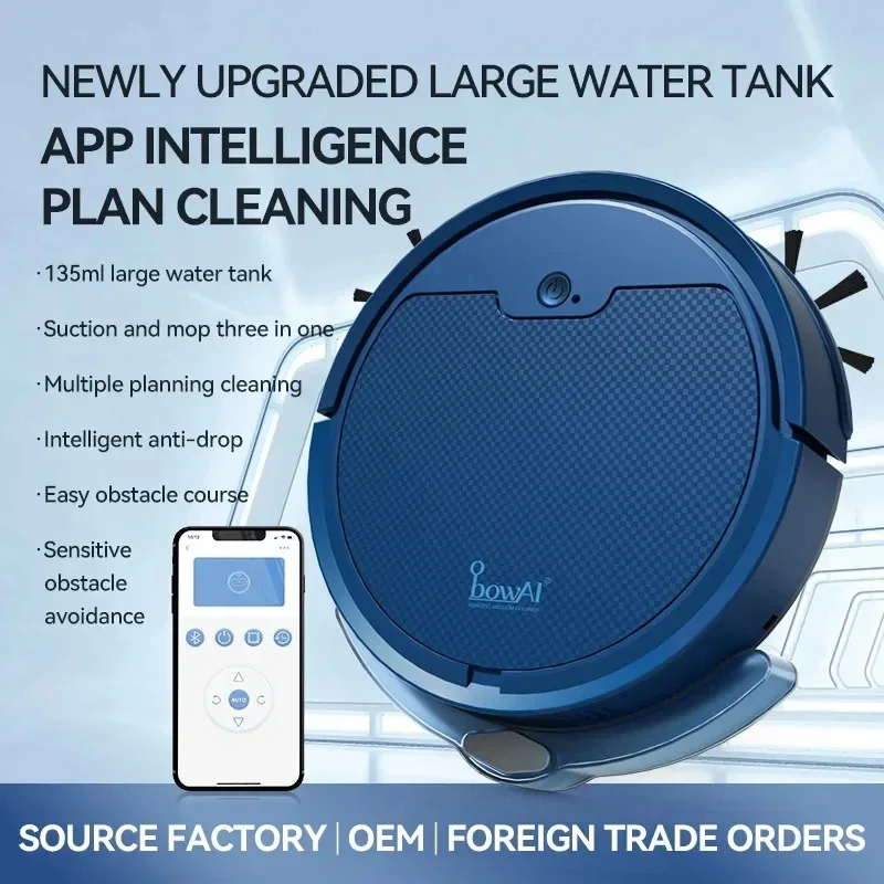 OBOWAL SWACHING ROBOT VACUUM CONTROL APP CONTROL AUTOMATICKÉHO VODNÉHO NÁDEJ ZAMESTNENIA A VODNÉ MOPPING VACUAM