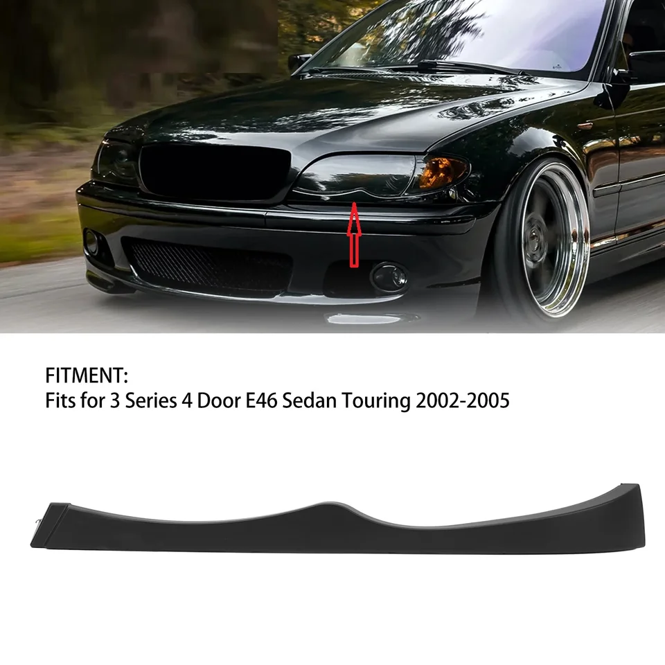 Obočie obočia svetlometový obočie dolných svetlometov OBMEZ OBLASTI PRE BMW 3 SEIERS 4 DVORE E46 Sedan Touring 2002-2005 Automobilové doplnky
