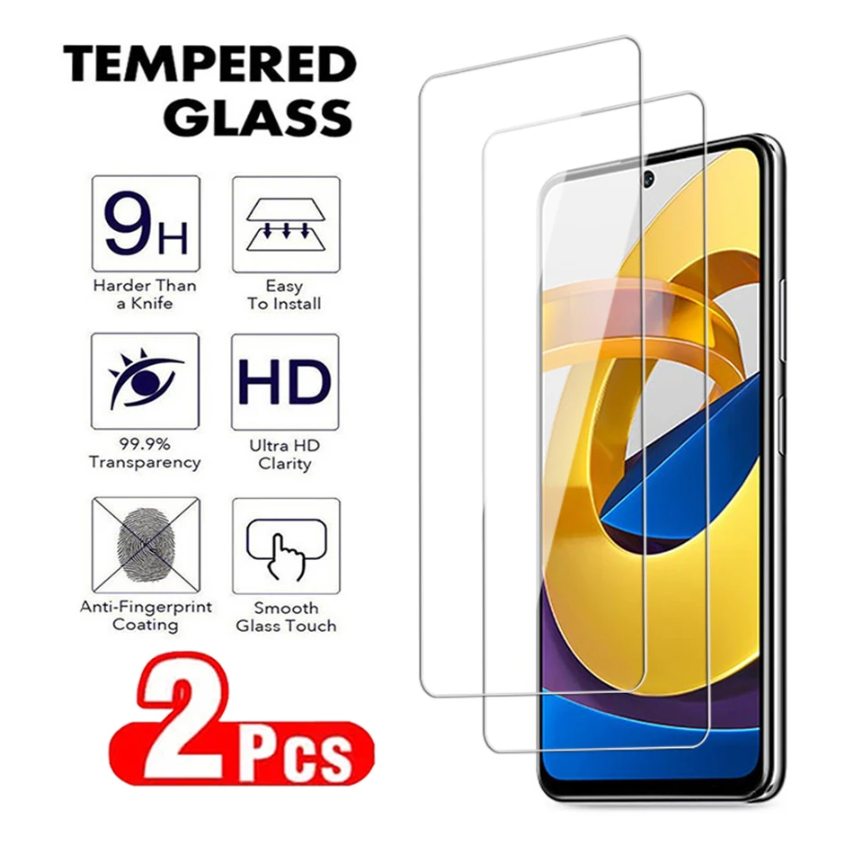Obrazovka 2ks pre xiaomi mi POCO x3 x4 x5 Pro M3 M4 M5 M6 Pro 4G5G Priehľadné temperované sklo Poco x3 x4 GT NTC M5S FILM