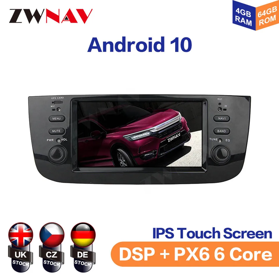 Obrazovka Android 10.0 IPS pre Fiat Linea 2014-2015 bez paluby obrazovky Multimediálne hráč navigácia Audio Radio Stereo GPS