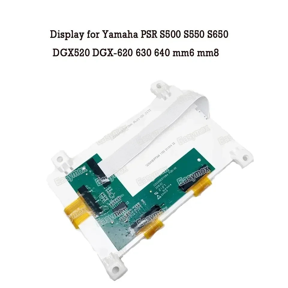 Obrazovka LCD displeja pre Yamaha DGX520 DGX620 DGX630 DGX640 PSR-S500 S550 S650 S670 MM6 MM8 OPRAVA 320240B3FF0WA