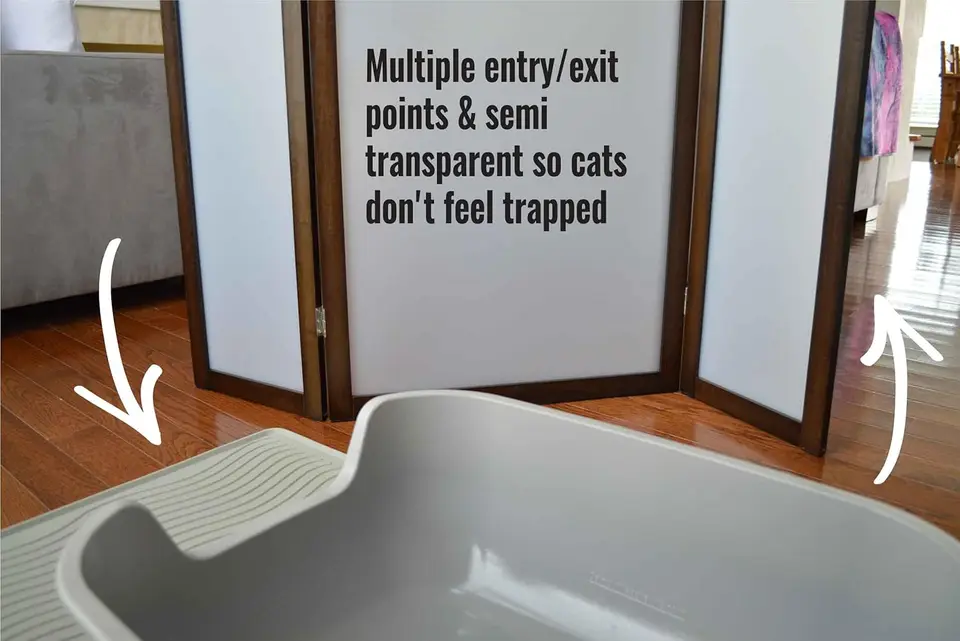 Obrazovka na ochranu súkromia Cat Litter Box Furniture, 48 