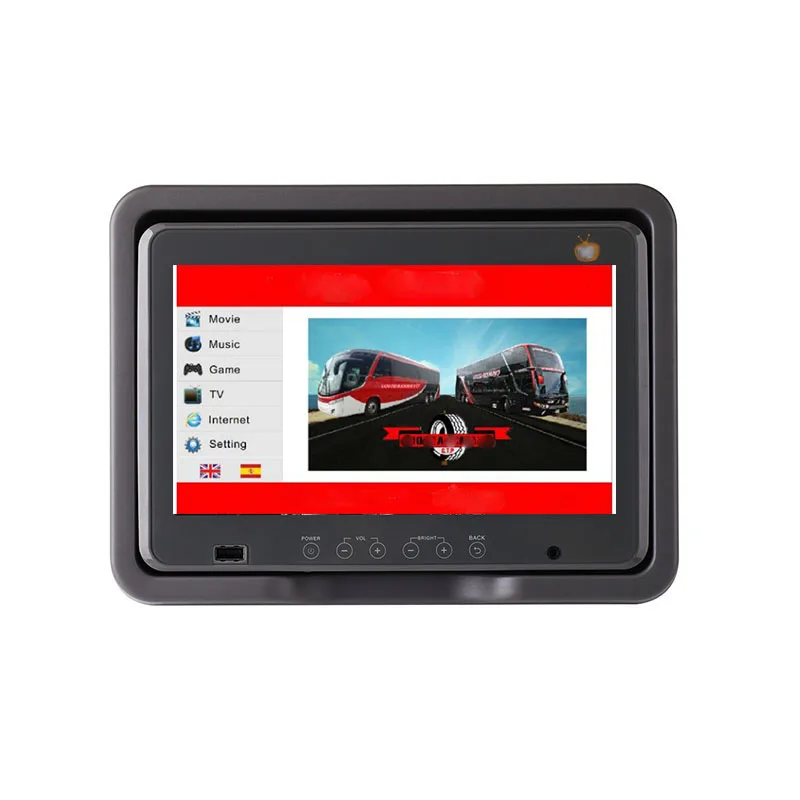 Obrazovka reklamnej hlavy 10,1 palca Univerzálny monitor Android pre multimediálne zobrazovacie hry hry a hudba