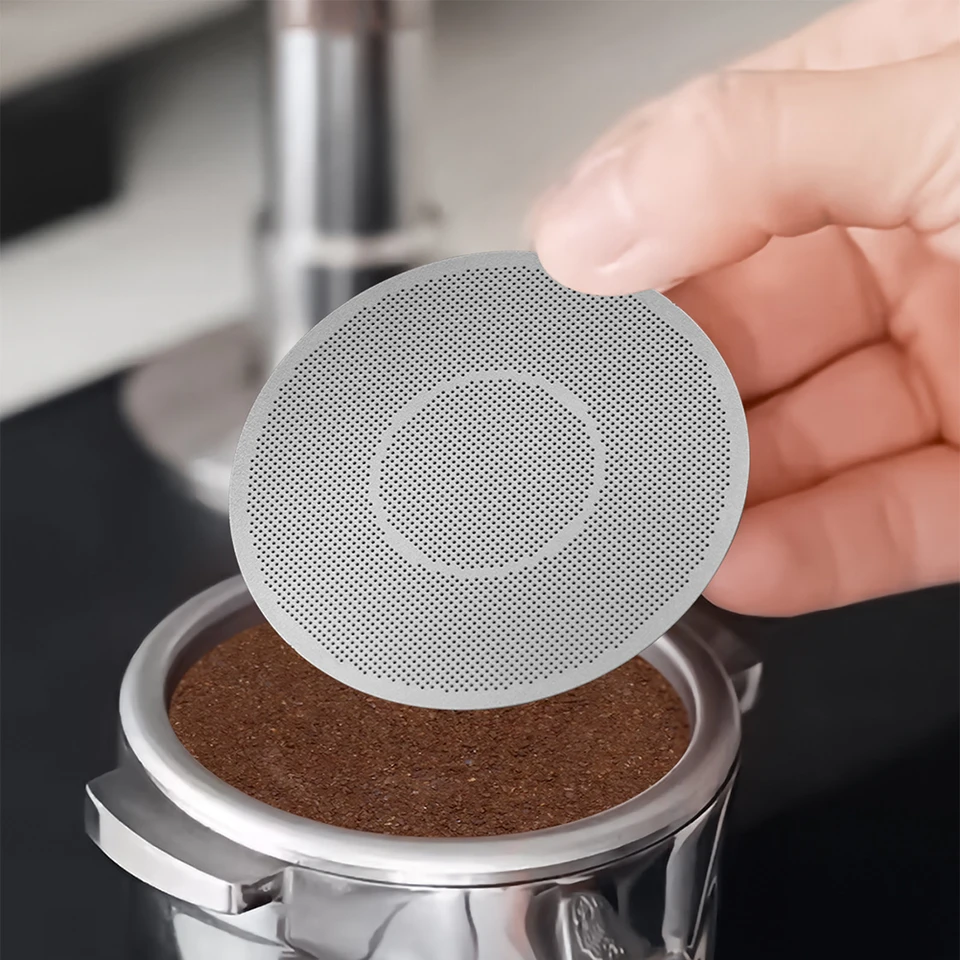 Obrazovka s kávovým pukom 51 mm 53 mm 58 mm pre Brevilles Sage DeLonghis opakovane použiteľný filter Espresso Strojové náradie pre výrobcov