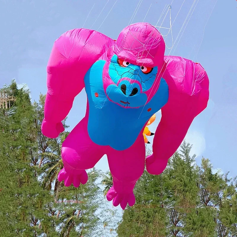 Obrie 700 cm gorilla draka Line Práčovňa Soft Mäk nafukovací prívesok show draka surfovanie vetra Giant Outdoor Games veterná energia Dospelý drak draci