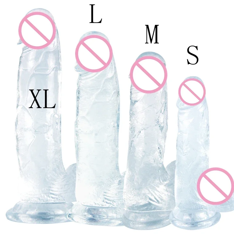 Obrie dlhá želé dildo penis realistico dospelý hieha sexuálne hračky Ženy gumovia péro unisex gode dildo s prísaveným pohárom phallus