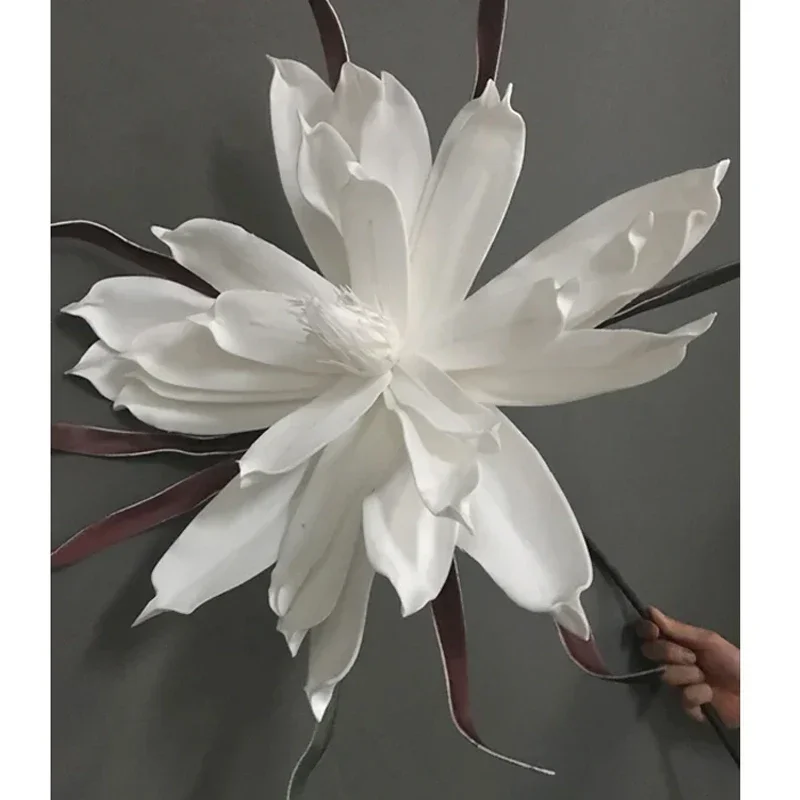 Obrie kvety umelé magnólia pena kvet s svadobným pozadím dekorácie Road Guide Orchid Home Party Decor Decor Window