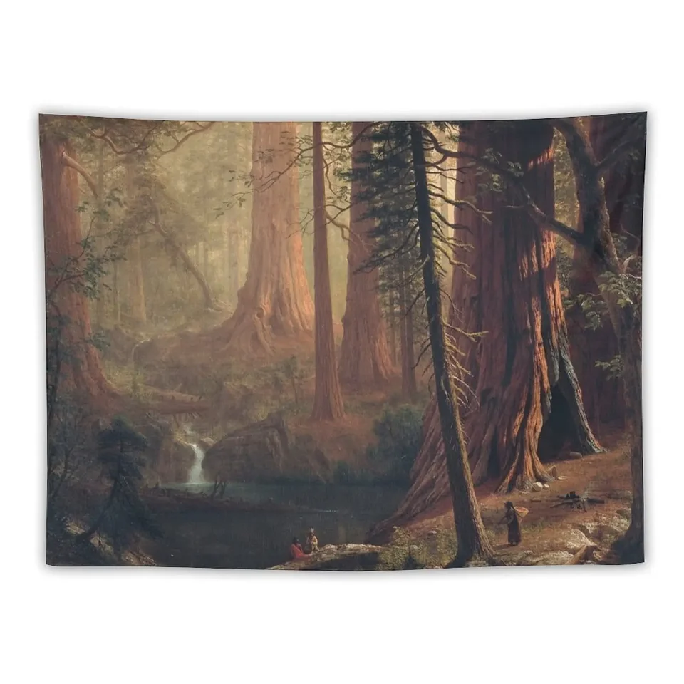 Obrie stromy sekvoje v Kalifornii - Albert Bierstadt Tapištry steny Tapety Domáce dekorácie stena zavesenie steny tapiséria