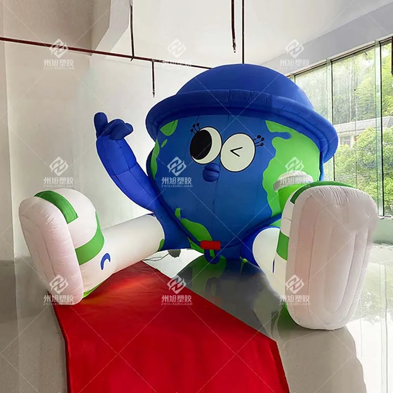 Obrovská nafukovacia Zem, nafukovací model bábiky Zeme, dekoratívne rekvizity na oslavu dovolenky