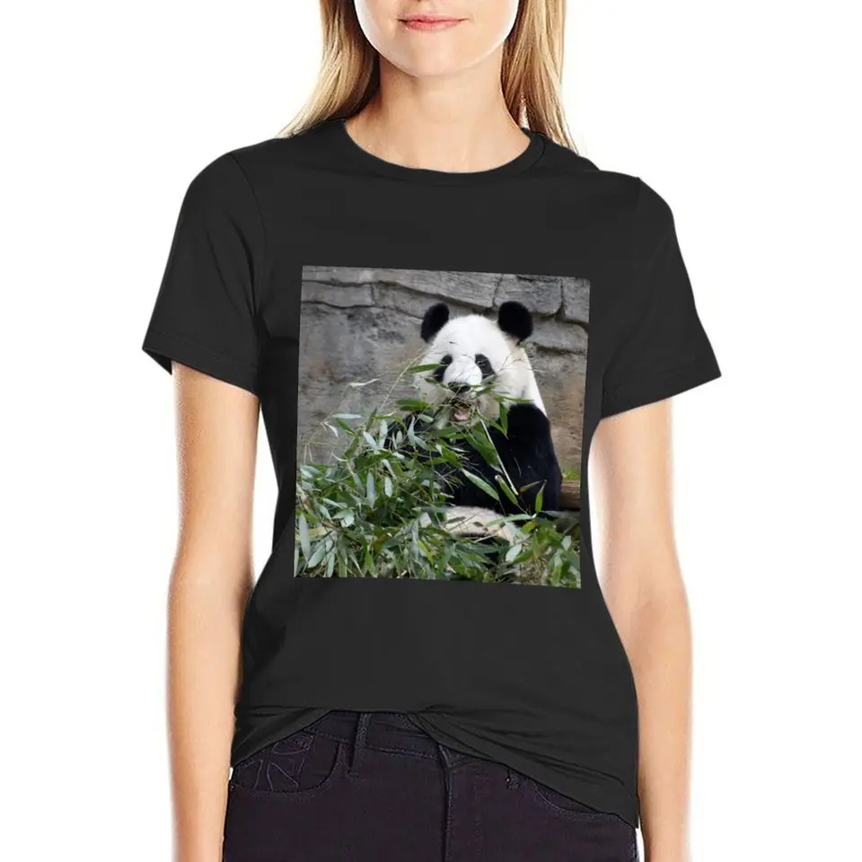Obrovská panda lun Lun v Zoo Atlanta Tričko Tops Topy Tops Female Anime Clothes T tričká pre dámske