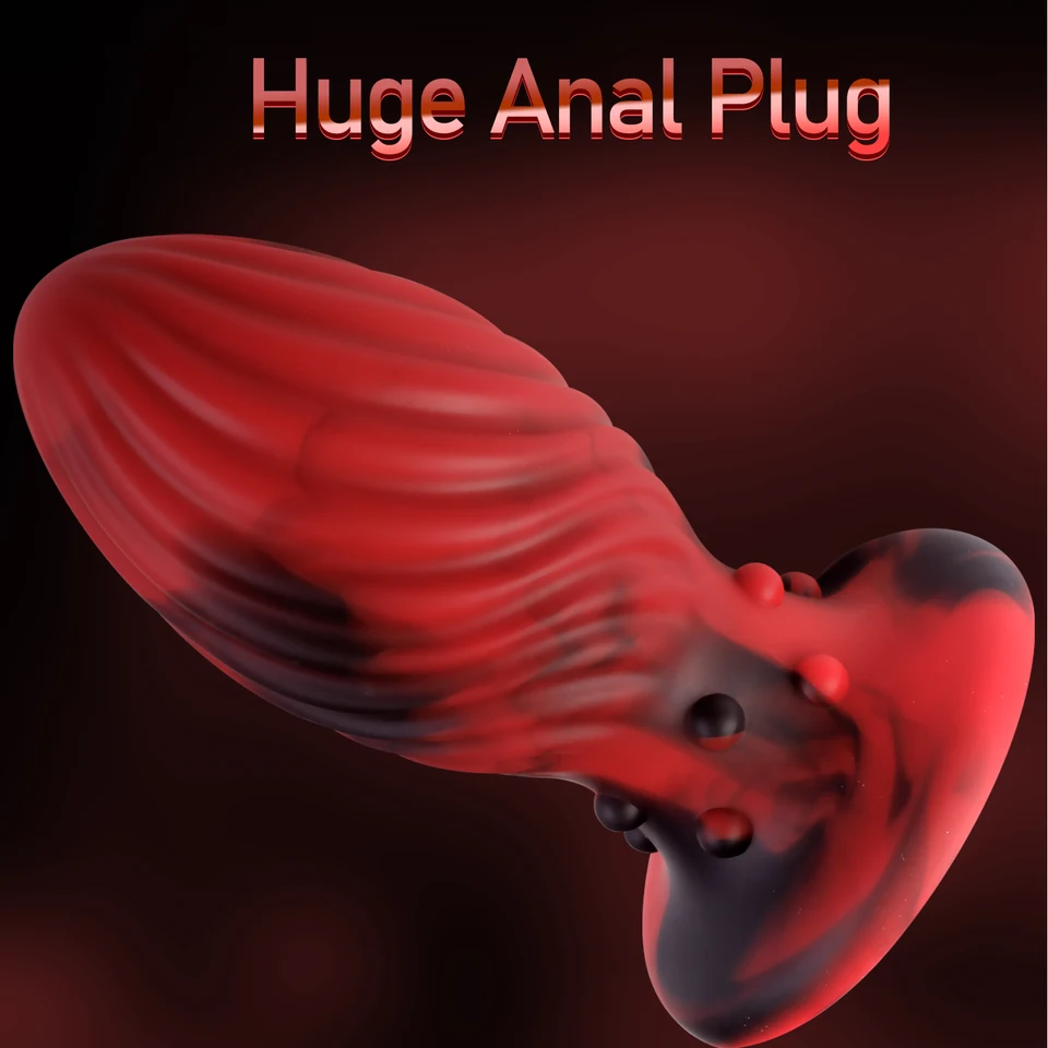 Obrovská veľkosť análny zástrčka dildo expander expander silikónový buttplug soft zadok so silný