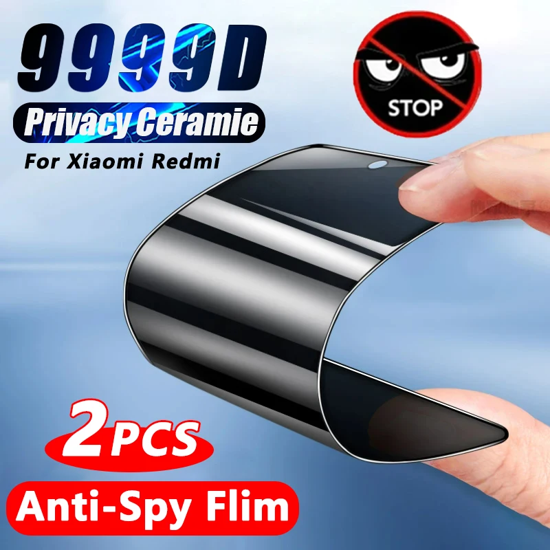 Obrázok na ochranu ochrany osobných údajov Film pre Xiaomi Redmi Poznámka 13 12 11 10 9 8 Pro 4G 5G Turbo Plné obaly Soft Films príslušenstvo