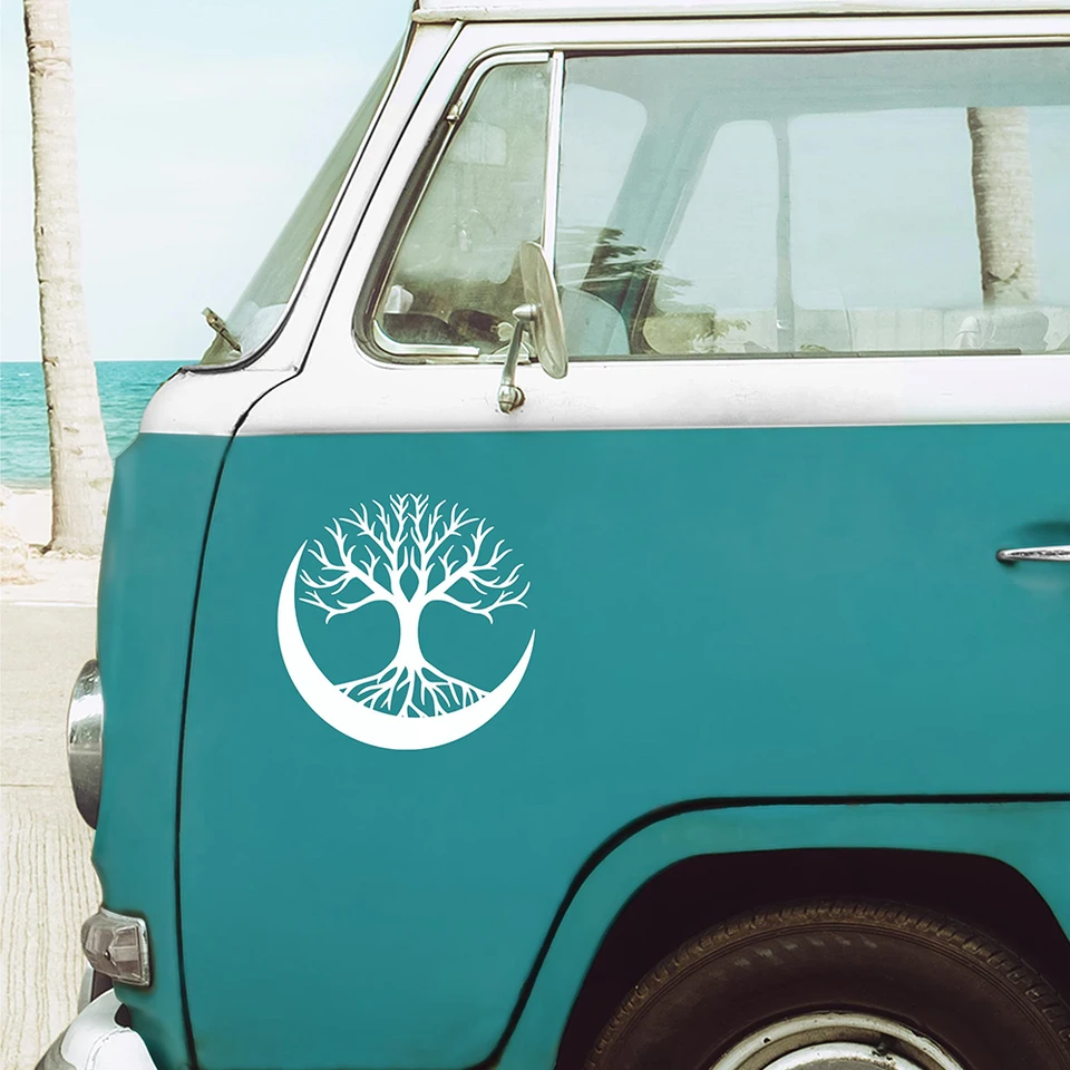 Obtisky stromu životného automobilu van rv karavan Pagan yggdrasil ezoterické nálepky vinylové príslušenstvo Tunning diely
