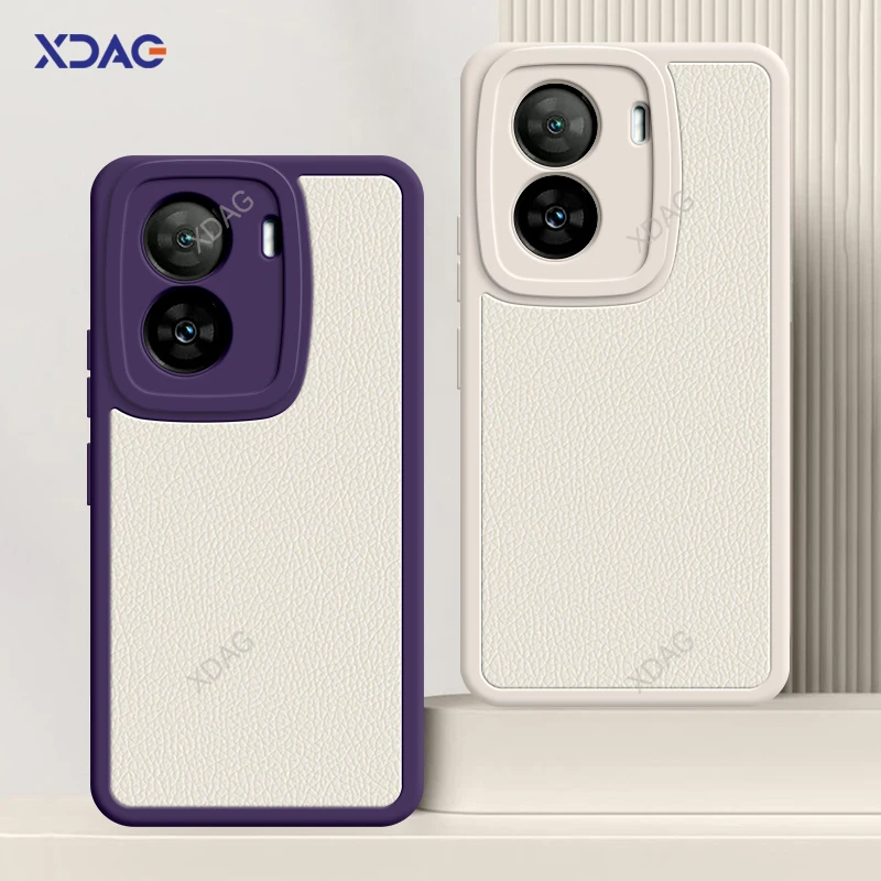 Obálka luxusného jahňacieho kože pre telefón pre telefón pre Vivo Iqoo Z7 Z7X Z7S Z7I PRO 5G Soft Classic Leather Shock -odolný originálne fondy zadných škrupín