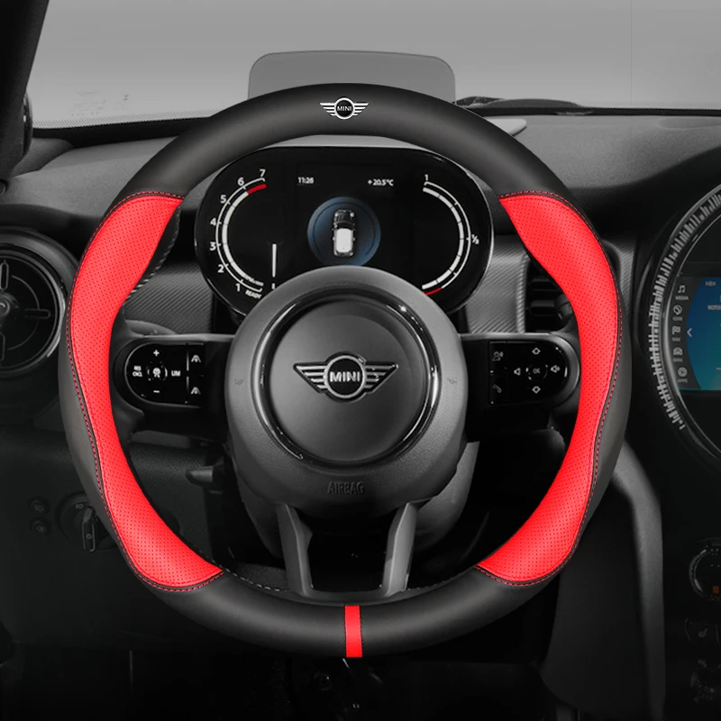Obálka volantu na volante s uhlíkovými vláknami pre mini Cooper S John Works Clubman Countryman JCW F55 F56 R60 R59 Príslušenstvo