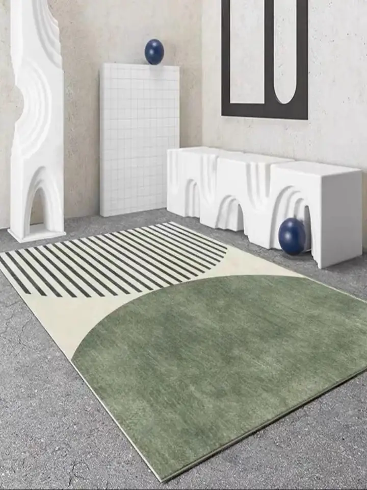 Obývacia izba Koberec absorbujúci nečistoty odolné voči pokročilému svetlu Luxusné zelené smotany veterné rohože spálňa pohovka pre konferenčné stolíky