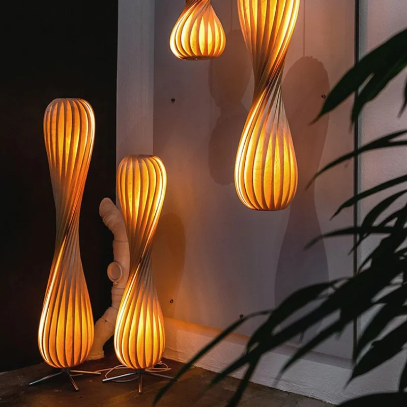 Obývacia izba stolová lampa drevený štýl spálňa čela dekorácie Atmosférická stolová lampa Nordic Art and Creativity Lamp
