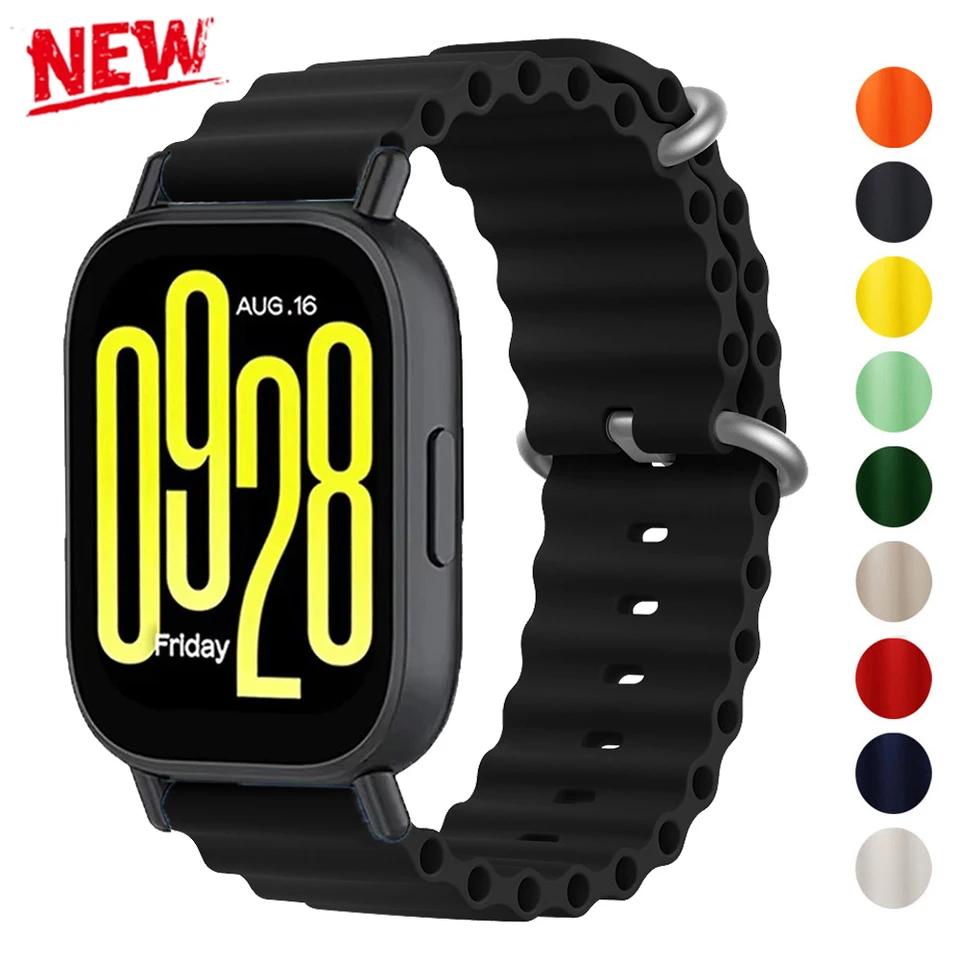 Oceánsky remienok pre Redmi Watch 5 Active Correa Soft Silicone WatchBand pre Xiaomi Redmi Watch 5 Lite Sport Wristband Accessories