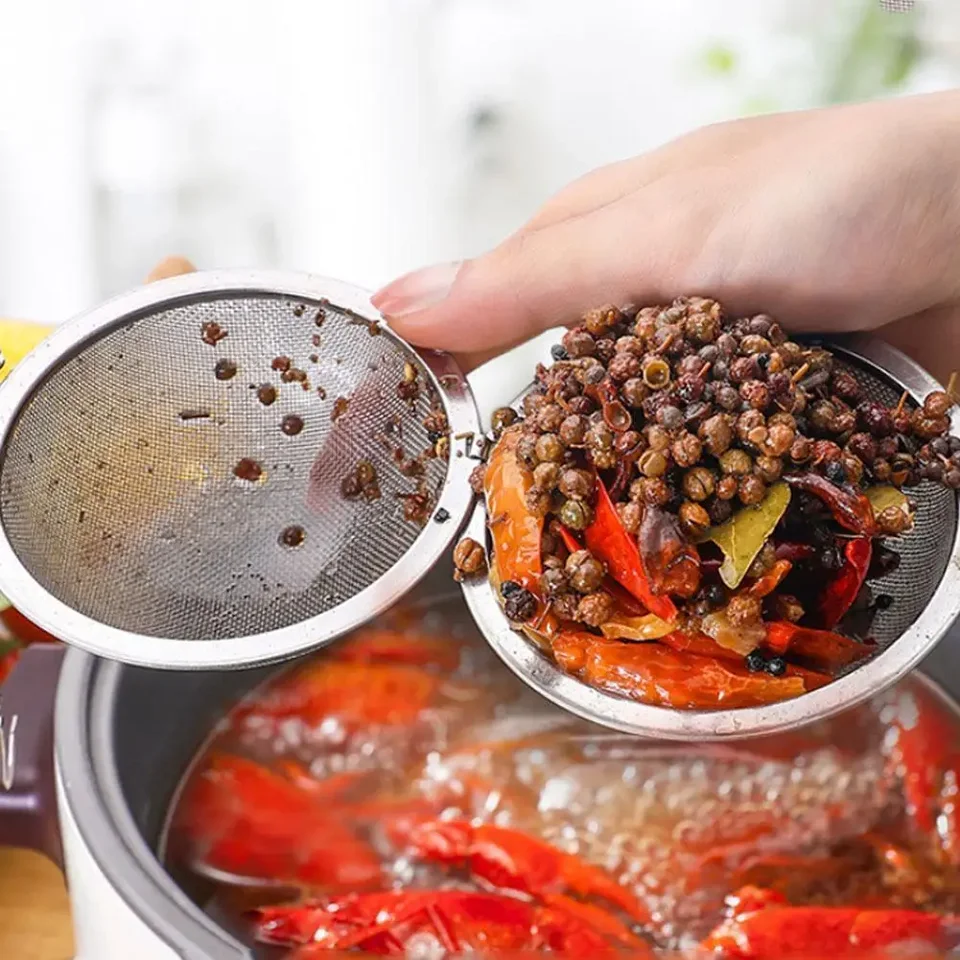 Oceľový dusený dusený guláš, infuser s bylinkovým silom, infúzok na varenie čajových náradí, kuchynské náčinie, kuchynské predmety
