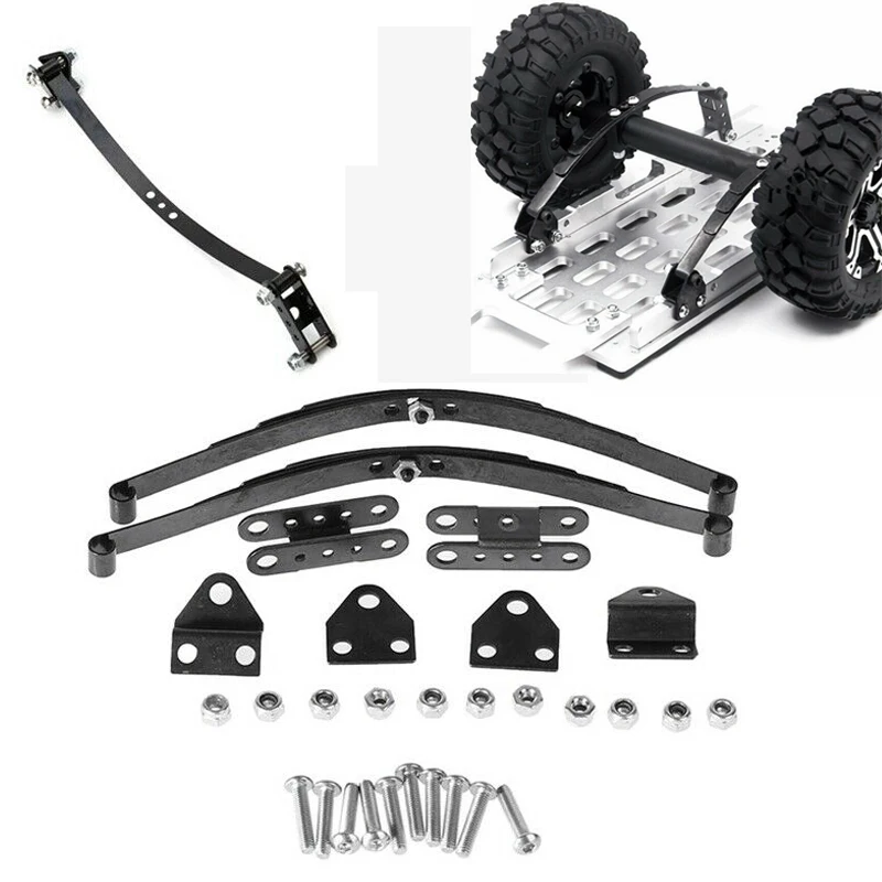 Oceľový pruh na pružinu s tvrdým listom pre 1:10 RC Rock Crawler D90 RC4WD axiálny scx10 4ks set