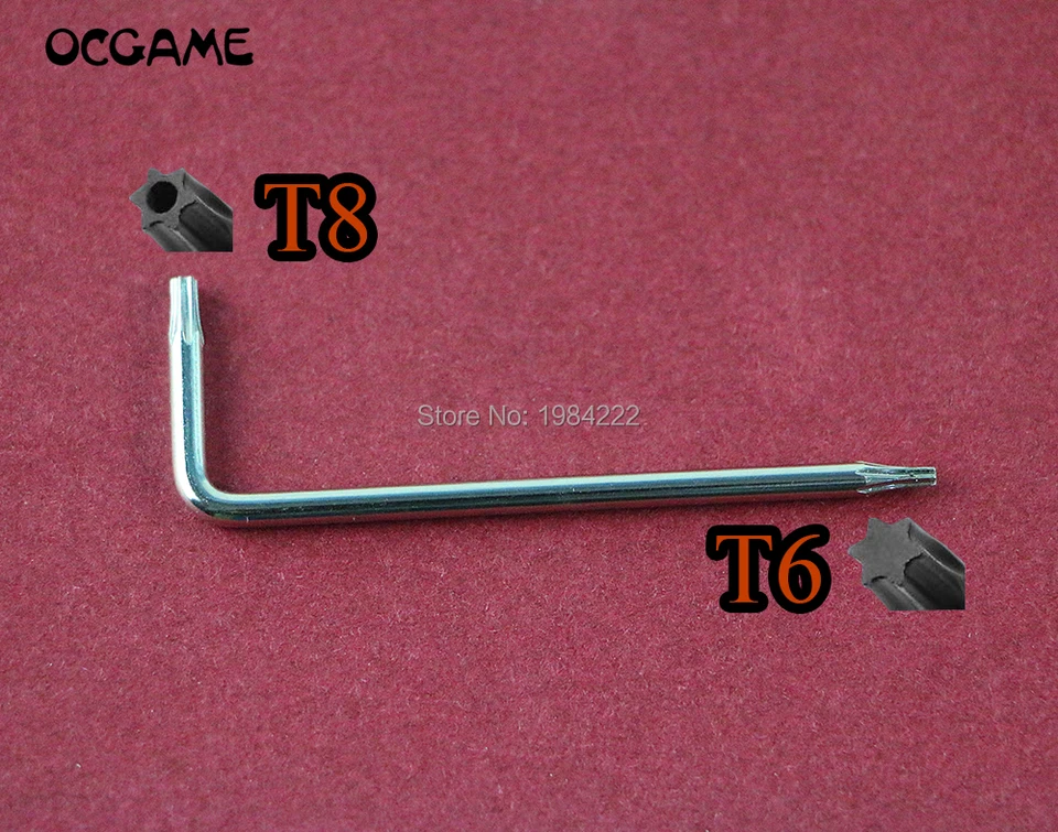 OCGame 2pcs/Lot T6 T8 L Screwdriver pre Xbox 360 Xbox One Opener Open Tool Mod Súpravy opravy T8 Security Torx Screwdriver