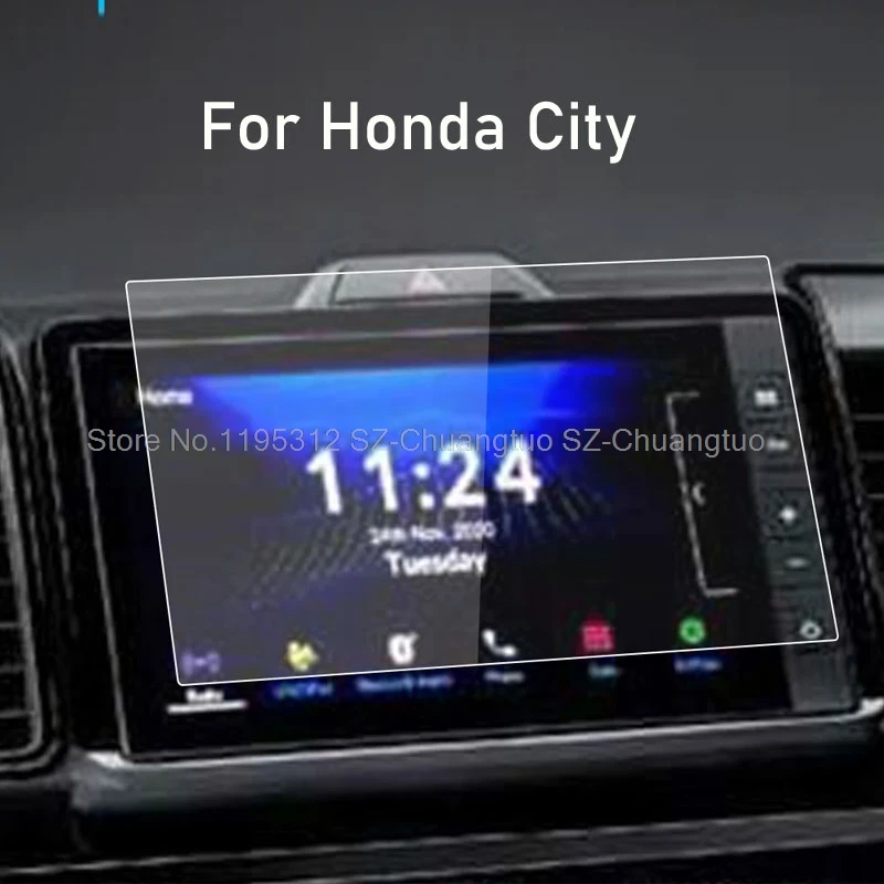 Ochladenie obrazovky Temperované sklo pre Honda City 2020 2021 2022 CAR GPS Navigačný film LCD SCRES