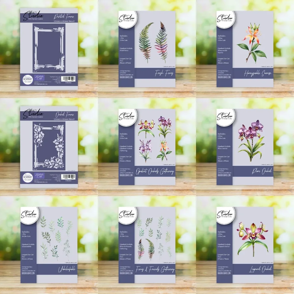 Ochotné orchidey Zhromažďovanie 2025 Nové kovové rezanie zomiera šablón Scrapbook Denník dekorácie Embosing šablóna DIY pozdrav