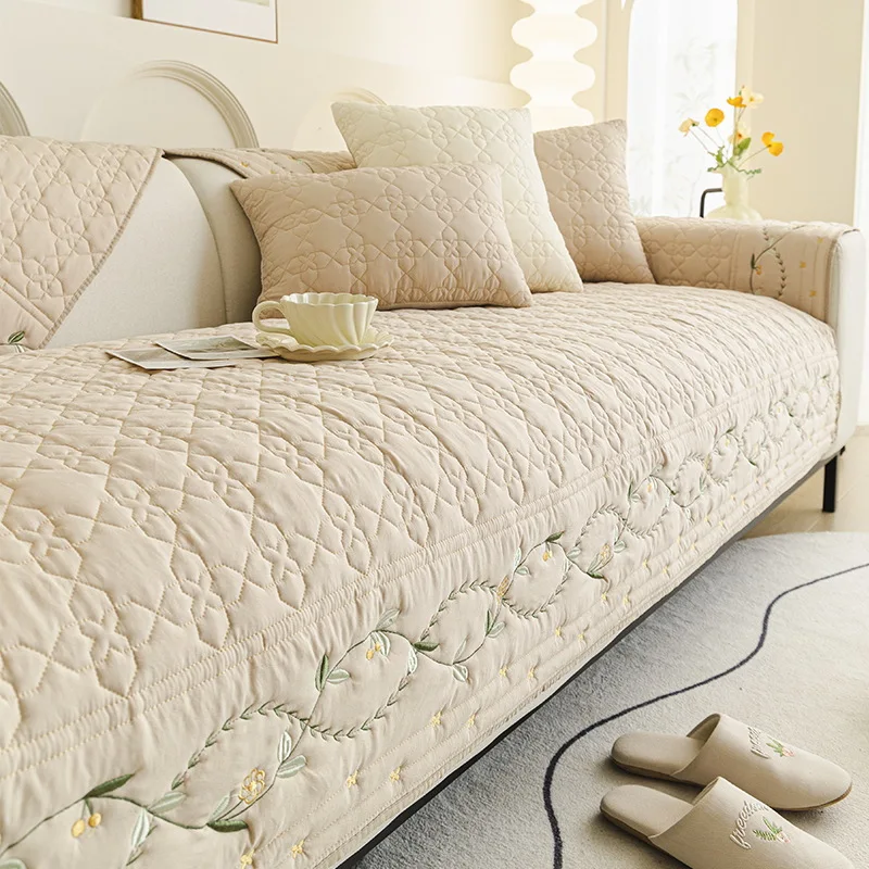 Ochrana domáceho podložky Ochrana v porovnaní s luxusnou pohovkou vankúš do obývacej izby Chenille Non-Slip Sofas Sofas Couch Cover Cover Roh s pohovkou uterák