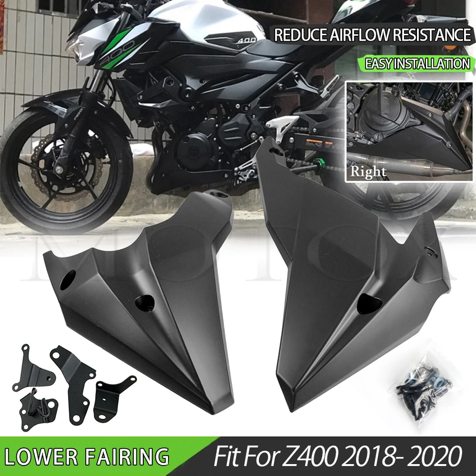 Ochrana Fit Fit for Z400 Belly Pan 2018-2022 Z 400 Motocyklové príslušenstvo bruško dolného spoilera motora Cowling