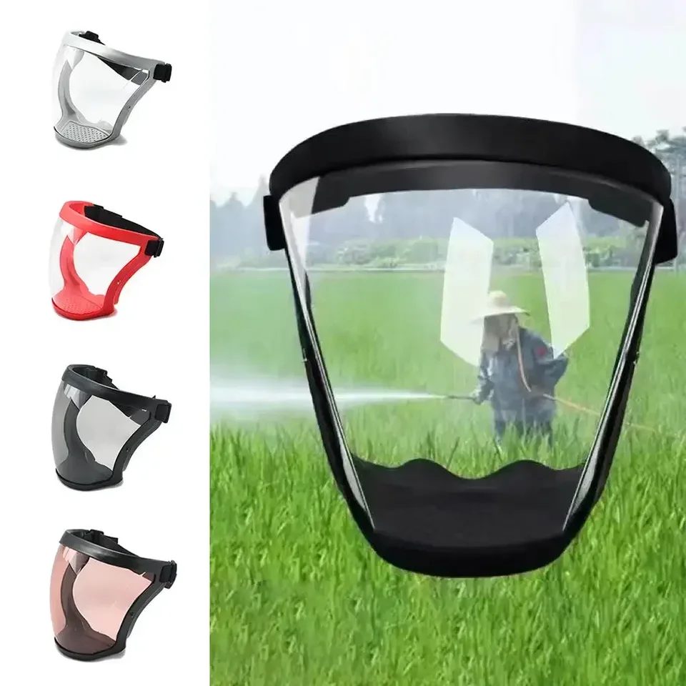 Ochrana Maska Splash odolný priehľadný chránič tváre tváre Facemask Ochranná ochranná vonkajšia bezpečnostná maska ​​Ochrana hlavy Práca ochrana ochrany