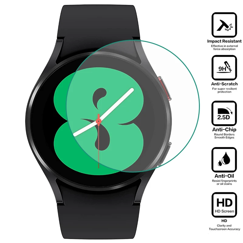 Ochrana ochranného filmu Tempered Glass pre Samsung Galaxy Watch 4 Classic 42 mm 46 mm Watch4 40 mm 44mm