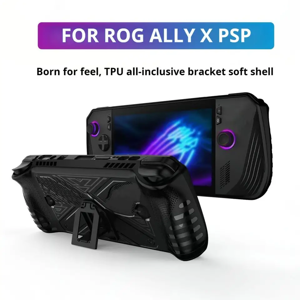 Ochrana rezistentná na šoky Rog Ally X Game Console ručný ochranný puzdro Ochranná ochranca Shell s ergonomickými pre náraz