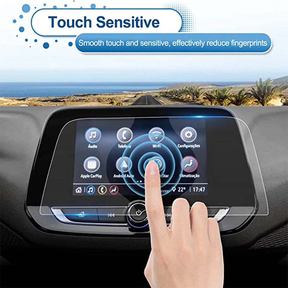 Ochranca filmu Tempered Glass pre Chevy Chevrolet Onix Mylink Novo Onix 2021 CAR GPS Navigation Touch Screen Film