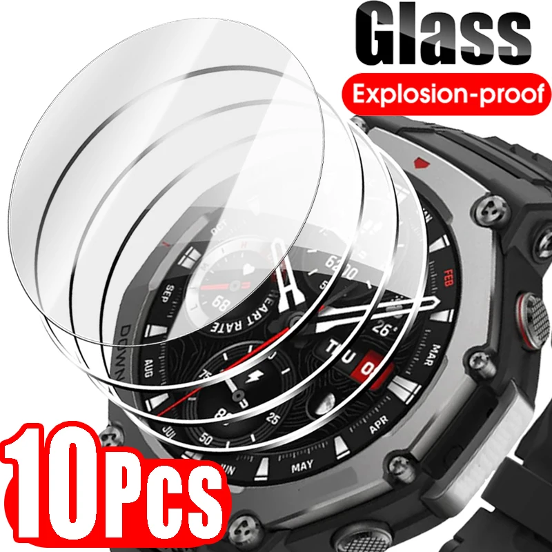 Ochranná obrazovka s temperovanou sklenenou pre AmazFit T-Rex 3 Premium Plné pokrytie Ochranné filmy Hodinky Glassed Chrániče pre T-Rex 3