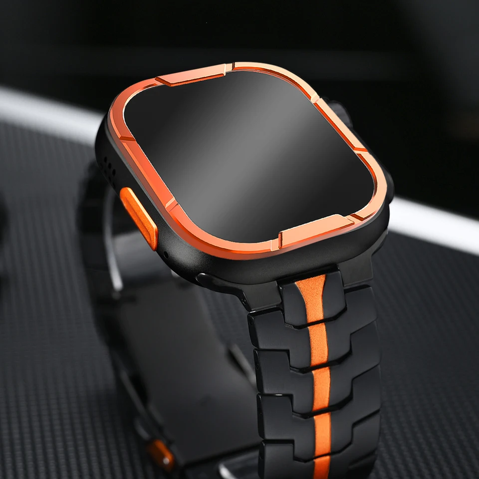 Ochranná obrazovka Temperované sklo pre Apple Watch Ultra 2 49 mm sklo+kovový nárazník proti škrabaniu IWATCH Series Ultra 49mm Accessorie