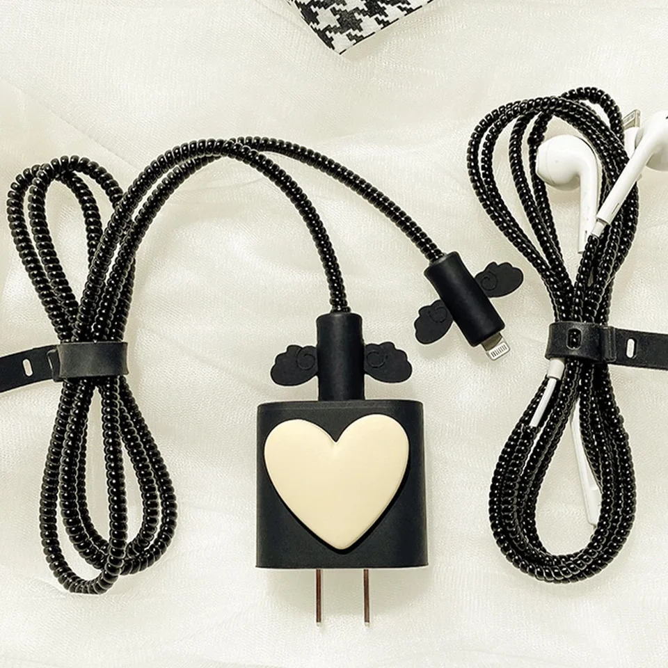 Ochranná rukáv pre nabíjačku TPU Prenosná pre chránič Apple Wire 1 PCS Chargers Protector pre iPhone