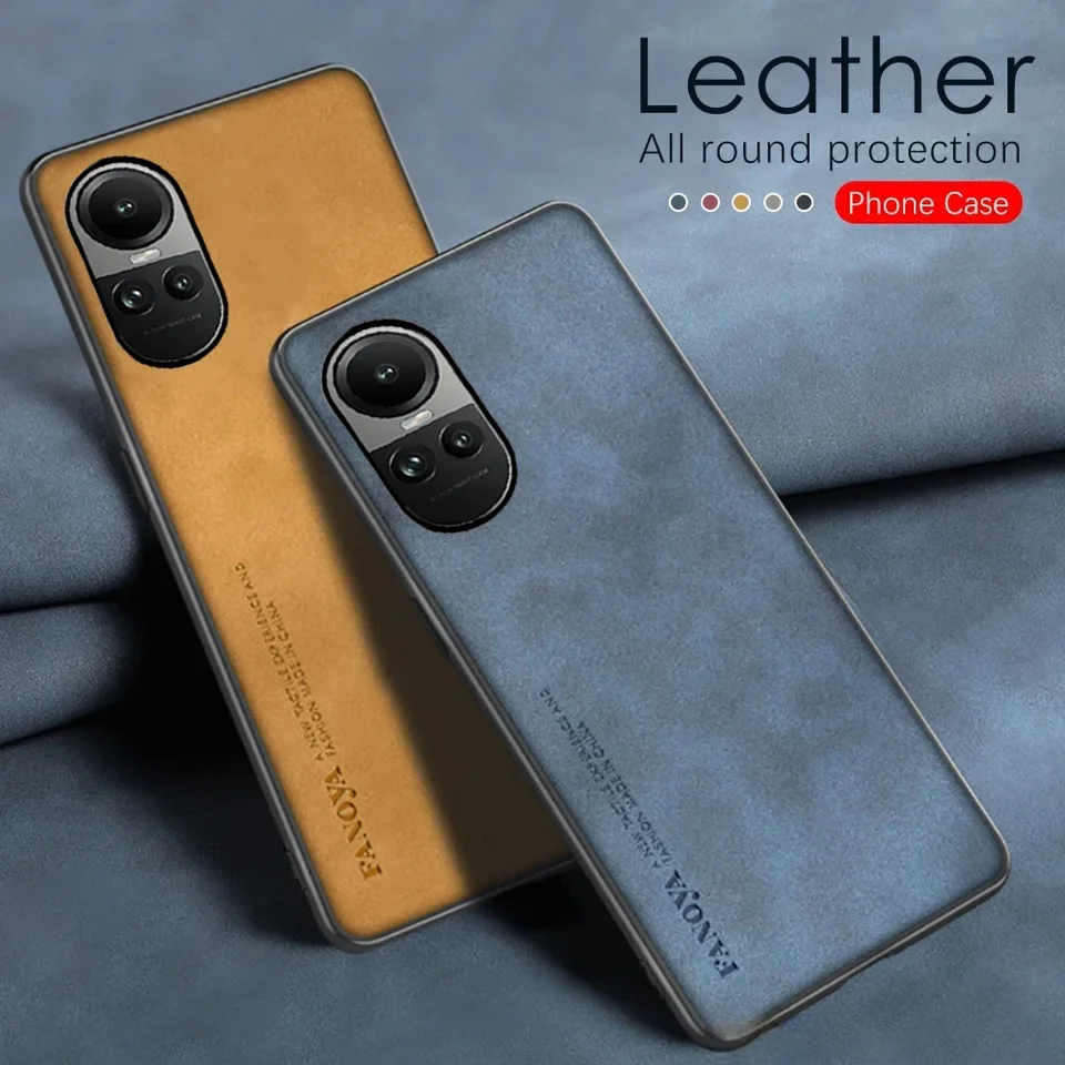Ochranné puzdro Oppo Reno 10 5G Luxusné matné kožené zadné kryt