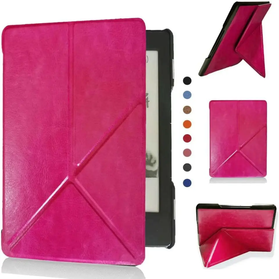 Ochranné puzdro pre skladanie viacerých uhlov Protivačné puzdro Anti Scratch PU Leather Folio Cover pre Kindle 5/4. Gen (Model: D01100) 2011