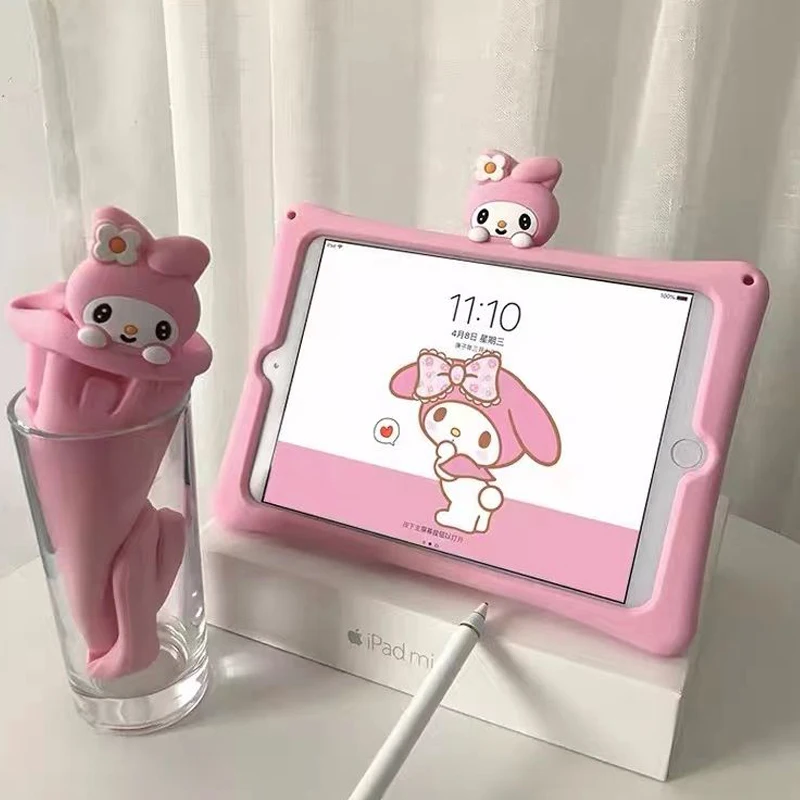 Ochranné puzdro Sanrios iPad pre iPad Pro 2020 2021 AIR 2 3 4 5 Roztomilý karikatúra Anime figúrka melódiu iPad Tablet Protect Cover Darčeky