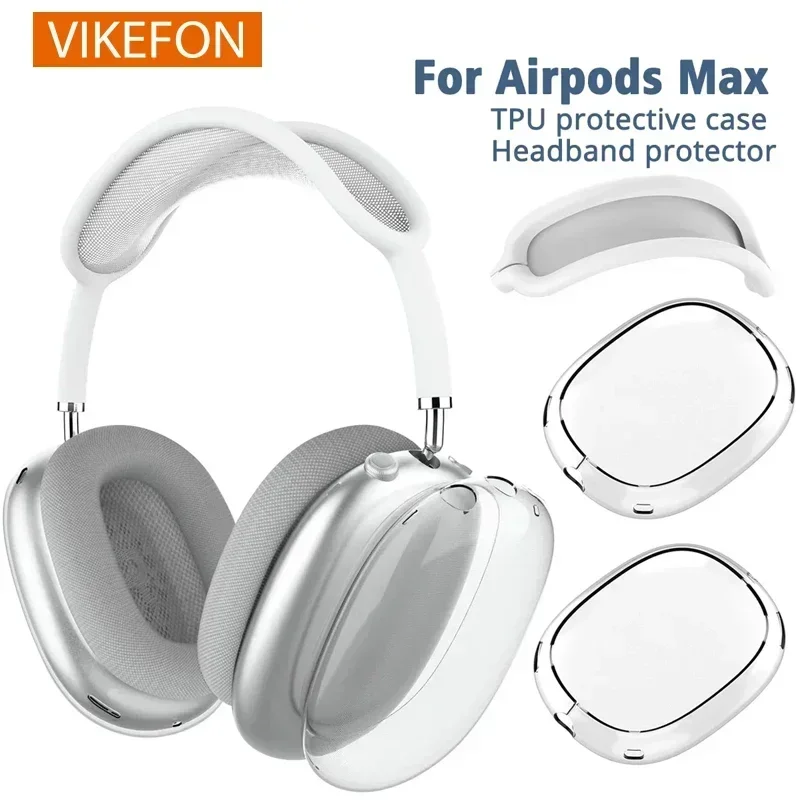 Ochranné puzdrá na obrusové puzdrá o mäkké TPU pre AirPods max