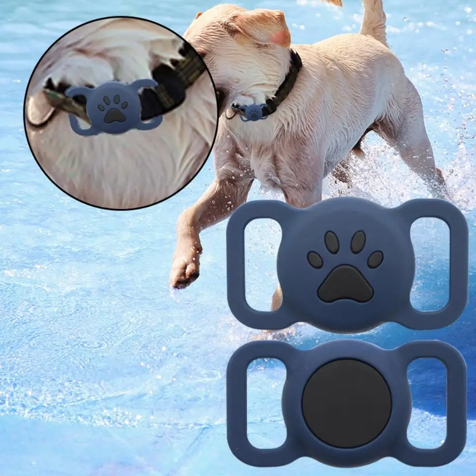 Ochranné rukávy Silikónu pre Apple Airtags Pevná farba vodotesný držiak psov držiak domácich zvierat proti Lost-Lost Tracker Protective Case