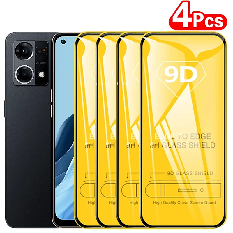 Ochranné sklo 4pcs anti-burst pre OPPO Reno 7 8 6 5 9 Pro Plus 5G 7 Z 8 LITE SCREET Protector pre OPPO Nájdite x5 x3 lite