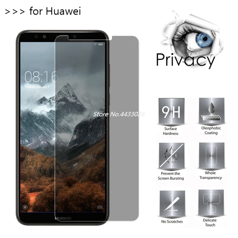 Ochranné sklo pre ochranu osobných údajov pre chránič obrazovky Huawei P30 pre Huawei P10 Plus Plus temperované sklo pre Huawei P20 Lite