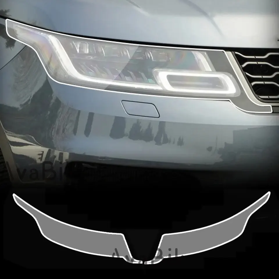 Ochranný film PPF CAR Svetlomet pre Land Rover Range Rover Sport 2014-2022 TPU Čierne transparentné nálepky na opravu proti škrabke