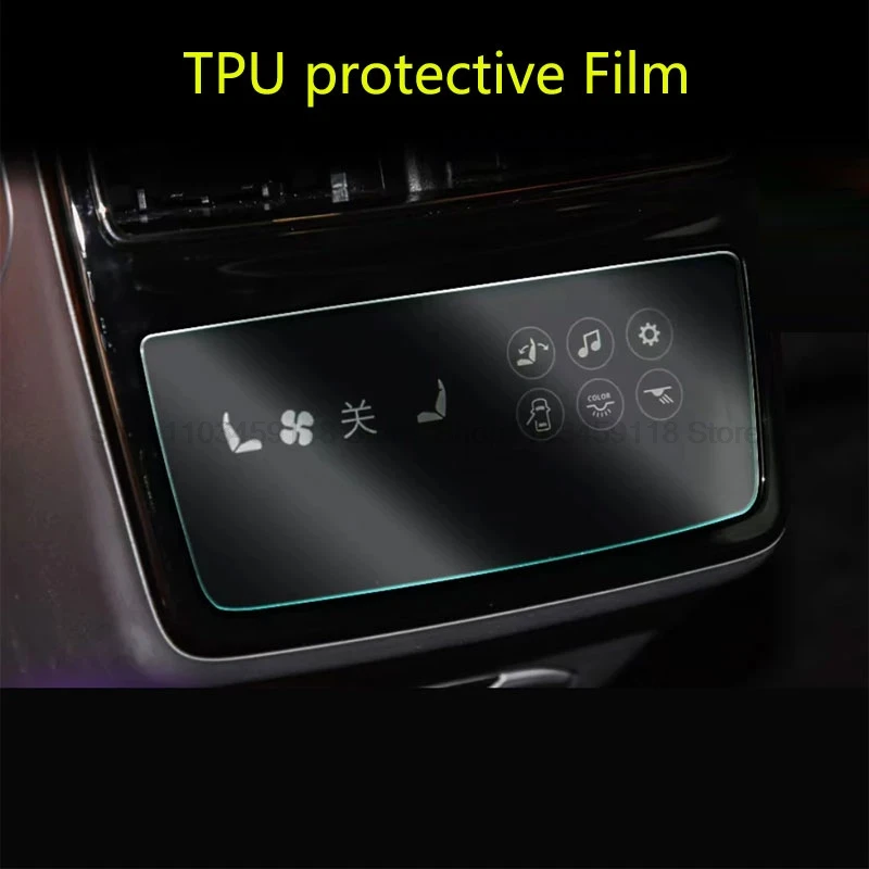 Ochranný film TPU pre Zeekr 001 2022 2023 Zadný klimatický dotykový klimatizáciu automobilu
