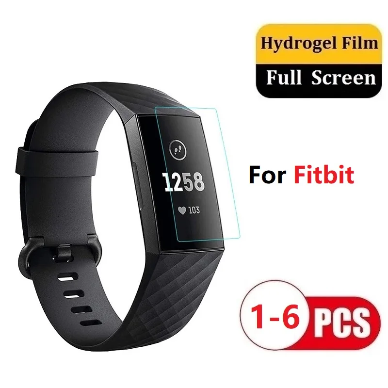 Ochranný hydrogélový film pre Fitbit Charge 6 5 4 3 2 Chránič obrazovky pre Fitbit Inspire 2 3 HR Luxe Not Glass Watch Celý film