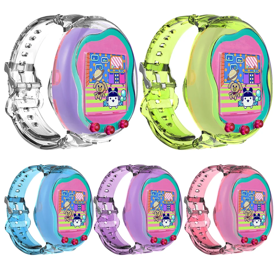 Ochranný kryt proti náramku TPU pre náramok s náramkom pre Tamagotchi Uni Washable Interactive Virtual Pet Band pre deti Teen 6.3