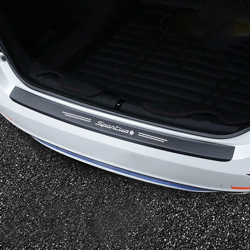 Ochranný prúžk na uhlíkové vlákno Automatické nálepka Automatický kmeňa pre Alfa Romeo Sponciva Accessories Anti-Strike Anti-Scratch
