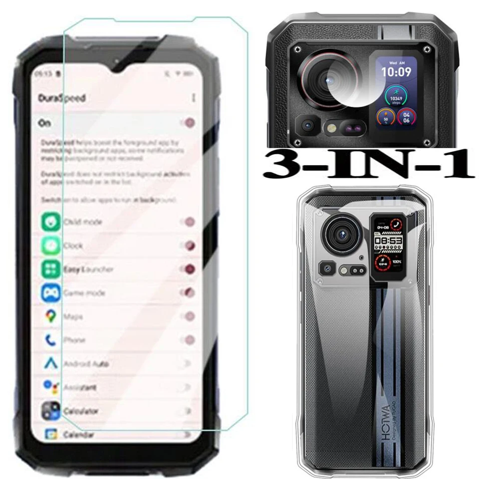 Ochranný sklenený kryt pre Hotwav Hyper 7 Pro Temperated Glass Scree Chránič pre objektív fotoaparátu Hotwav Cyber ​​15
