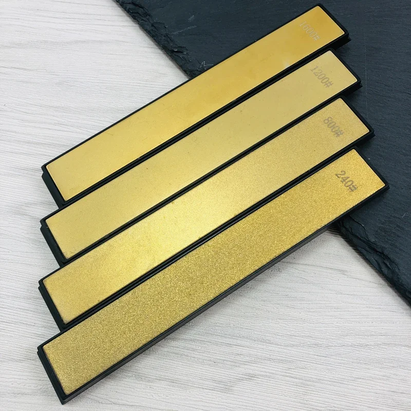 Ochrany noža Diamond Whetstone 4ks 240 800 1200 1600# Brsparing Stone Stručný uhol uhla Honing Nôž